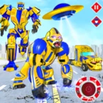 angry gorilla robot truck game android application logo